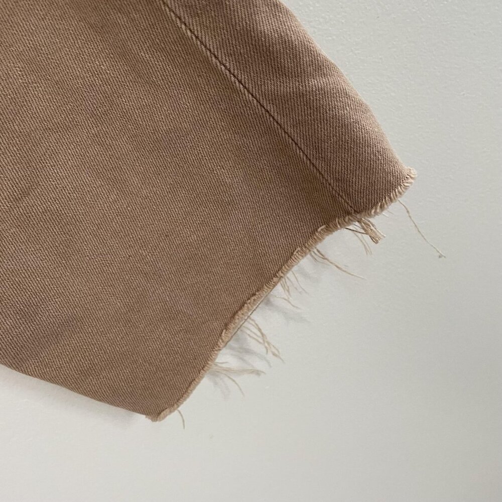 RE/DONE Jeans Womens 28 Washed Khaki‎ 70s Ultra High Rise Stove Pipe Button Fly - Picture 11 of 14